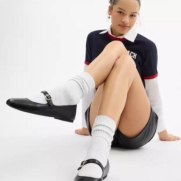 NEW Coach C Rivet Mary Jane Black Leather CAP81 US 8 - Picture 6 of 8